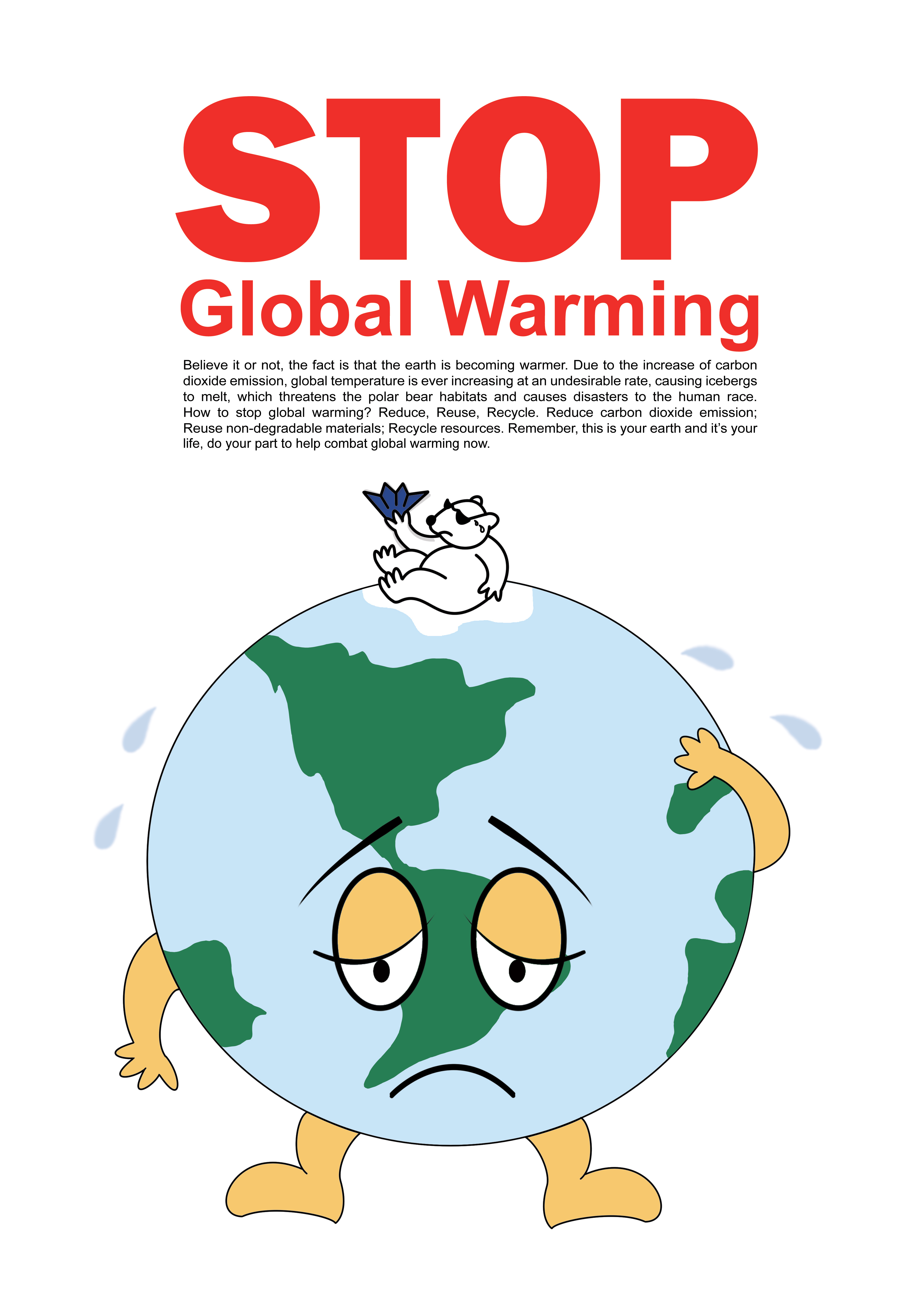 Contoh Gambar Poster Global Warning Kabar Blok